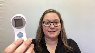 HUBERT® Touchless Infrared Forehead Thermometer Quick Tips [upl. by Michella]