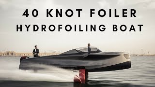 FOILER  Hydrofoil Boat for Speeds up to 40 Knots [upl. by Santini]