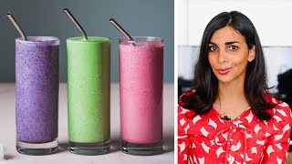 HOW TO BUILD THE PERFECT SMOOTHIE  satisfying smoothie recipes [upl. by Rasure]