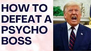 HOW TO DEAL WITH A PSYCHOPATH BOSS President Trumps Inauguaration  Shallon Lester [upl. by Woolcott]