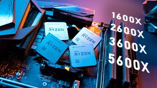 From Ryzen 5 1600X to 5600X  The UPGRADE Path for AMD Zen [upl. by Cardon]