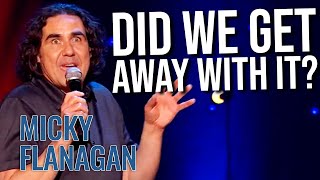 Then Vs Now  Micky Flanagan Back In The Game Live [upl. by Glyn]