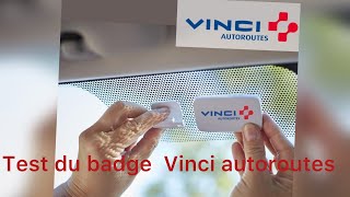 Test d’un badge de télépéage Vinci autoroutes [upl. by Lee]