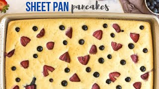 Sheet Pan Pancakes 6 ING  The Recipe Rebel [upl. by Nicolas]