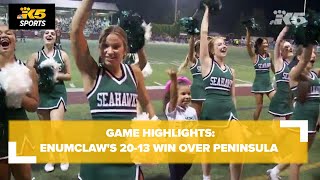 HS FOOTBALL PENINSULA VS ENUMCLAW [upl. by Yendis]