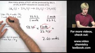 Gas Stoichiometry Equations Part 1 [upl. by Annabelle279]