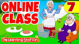 Online  Virtual Class Learning 7 ♫ Happy Dance Learning FUN ♫ Kids Songs by The Learning Station [upl. by Nibor]