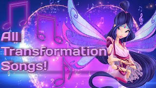 Winx Club  All Transformation Songs 2018 [upl. by Aruasor]