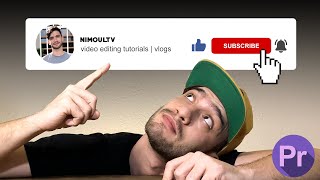 How To Make Animated Subscribe Button For YouTube Channel  Adobe Premiere Pro Tutorial  Downloads [upl. by Rooker]