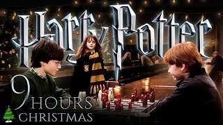 🎄 Harry Potter CHRISTMAS 9 HOURS Ambience amp Music  Multiple Scenes  Hogwarts amp More 🎄 Cinemagraphs [upl. by Aika]