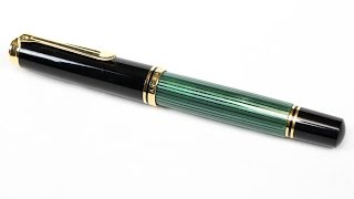 Fountain Pen Review Pelikan M1000 Green Stripe [upl. by Staw45]