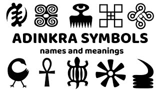 ADINKRA SYMBOLS AND MEANINGS [upl. by Kroo]