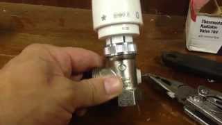 How to unstick a thermostatic radiator valve [upl. by Bennett502]