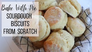 How to make sourdough biscuits  From scratch cooking [upl. by Michal558]