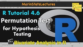 Permutation Hypothesis Test in R with Examples  R Tutorial 46  MarinStatsLectures [upl. by Nolaf]