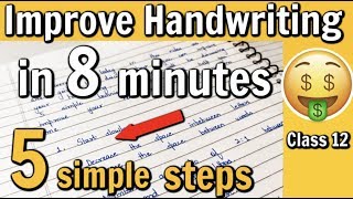 How to Improve Handwriting under 8 minutes  5 simple tips [upl. by Ecnarf572]