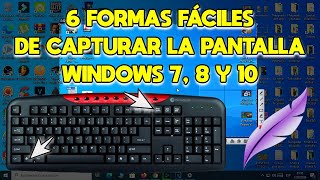 💻 Cómo Hacer CAPTURA DE PANTALLA en PC  6 Formas para Hacer SCREENSHOT en PC  Windows 7 8 y 10 ✅ [upl. by Enymsaj]