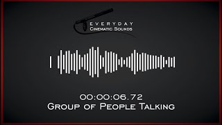 Group of People Talking  HQ Sound Effect [upl. by Jerrine]