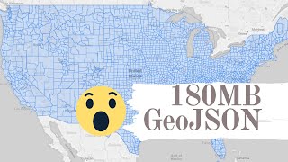 Large geojson in leaflet  GeoDev [upl. by Damek859]