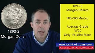 1893S Morgan Dollar Value and Facts  Land of Coins com [upl. by Itirahc]