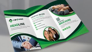 Brochure Design  Tri Fold Brochure Design in Illustrator cc [upl. by Hillard]