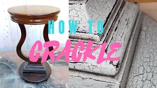 How to Crackle Finish on Furniture [upl. by Carrol]