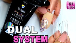 CLASE 34 DUAL SYSTEM CON POLYGEL TechGel 💅🏻 UÑAS [upl. by Alyehc]