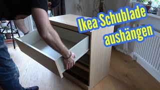 IKEA Schublade ausbauen Schubladen aushängen herausnehmen Ikea [upl. by Ariaz950]