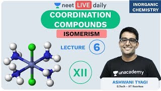 Coordination Compounds  L 6  Isomerism  Unacademy NEET  LIVE DAILY  Chemistry  Ashwani Sir [upl. by Nylrebma]