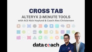 CROSS TAB  ALTERYX 2MINUTE TOOLS [upl. by Schiffman433]