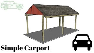 Free Simple Carport Plans [upl. by Gascony]