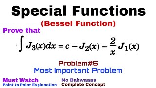 19 Bessel Function  Complete Concept and Problem5  Most Important Problem [upl. by Caddric]