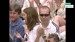 HD Wimbledon 2003 Roger Federer vs Mark Philippoussis [upl. by Nealon382]