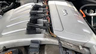 How to replace spark plugs And coils and vw touareg 03 to 07 v6 [upl. by Fiann]