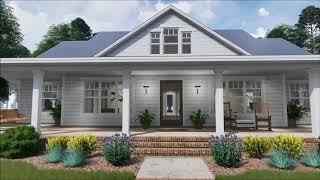 Architectural Designs Modern Farmhouse Plan 16901WG Virtual Tour [upl. by Senskell233]