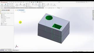 SolidWorks Tutorial 2  Extruded Cut [upl. by Revart279]