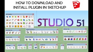 HOW TO DOWNLOAD AND INSTALL PLUGIN IN SKETCHUP [upl. by Annoj]