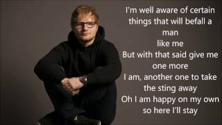 Ed Sheeran  Eraser LYRICS [upl. by Brownson]