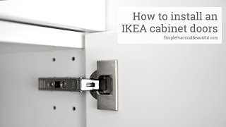 How to Install an IKEA Cabinet Door [upl. by Kalli252]