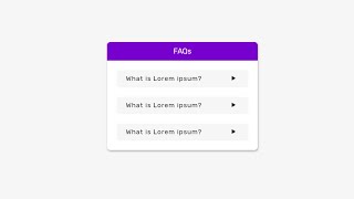 FAQ Section Design  Only HTML amp CSS [upl. by Yenitsed]