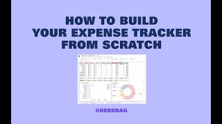 How to build your Expense Tracker from scratch  Debbbag [upl. by Aicat]