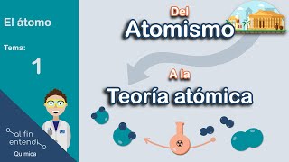 ATOMISMO Y TEORÍA ATÓMICA Contribuciones de Demócrito y Dalton [upl. by Lerual776]