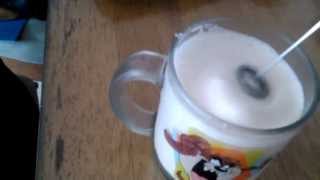 Aerolatte Review Frothing Cold Milk In Under 1 Minute [upl. by Adirem]