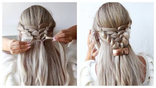 DIY Double Pull Through Braid Tutorial [upl. by Zillah]