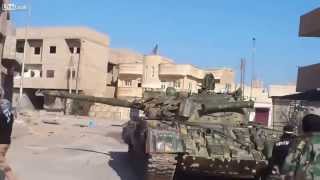 Syria  FSA T55 Tank Blown Up At Close Range [upl. by Deth]