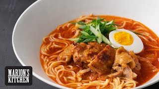 Spicy Korean Chicken Ramen  Marions Kitchen [upl. by Medeah]