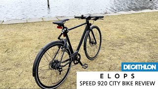 Decathlon ELOPS Speed 920 City Bike Stadsfiets Review [upl. by Deutsch332]