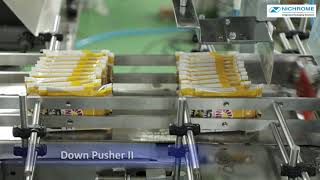 Automatic Pouch Packing System  Bundling and wrapping  Flexiwrap ST [upl. by Siduhey]