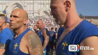 Calcio Storico Fiorentino  2019 semifinale Azzurri vs Bianchi  CSF [upl. by Aynod305]