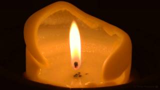 Virtual Candle Close Up Candle with Soft Crackling Fire Sounds Full HD [upl. by Rafiq]